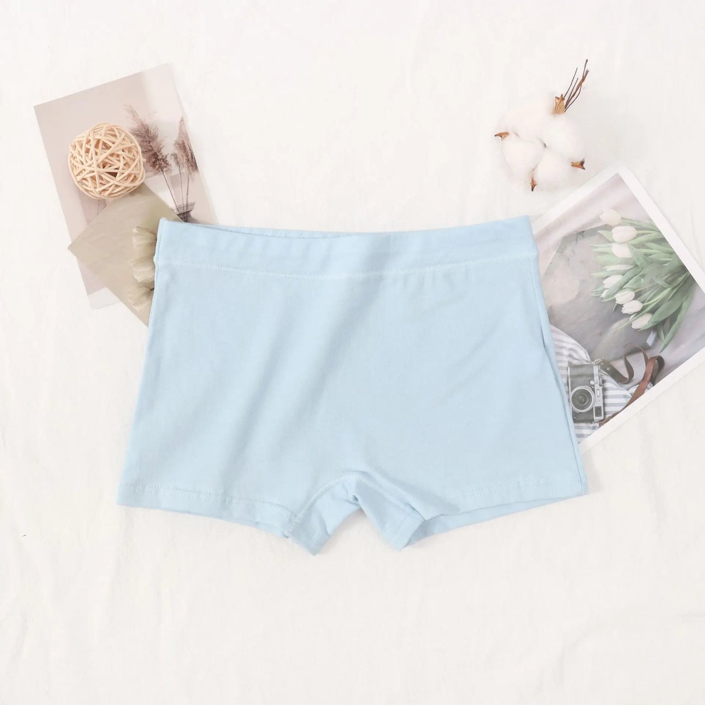 6 Pc Girls Solid Boxers Underwear New teenagers
