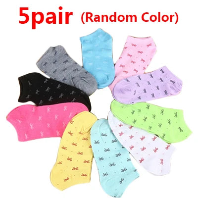 5Pair Women Cotton Sock