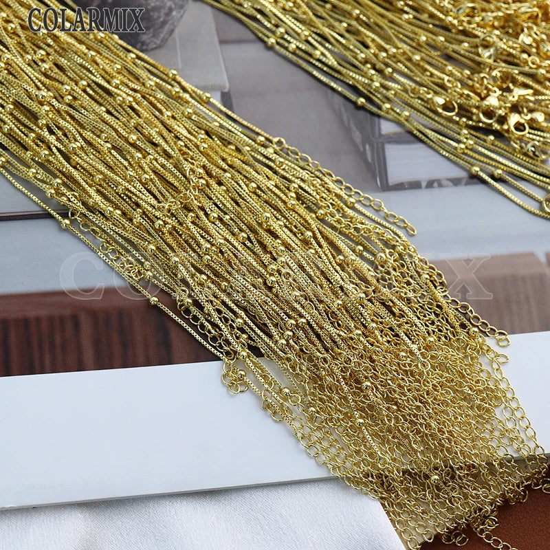 20 Pcs Wholesale Gold Plated  Jewelry chains Necklace
