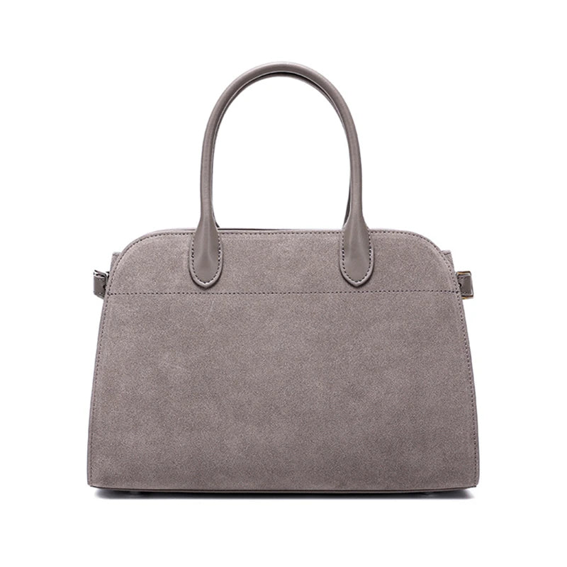 Hifashion Suede Genuine Leather Tote For Women