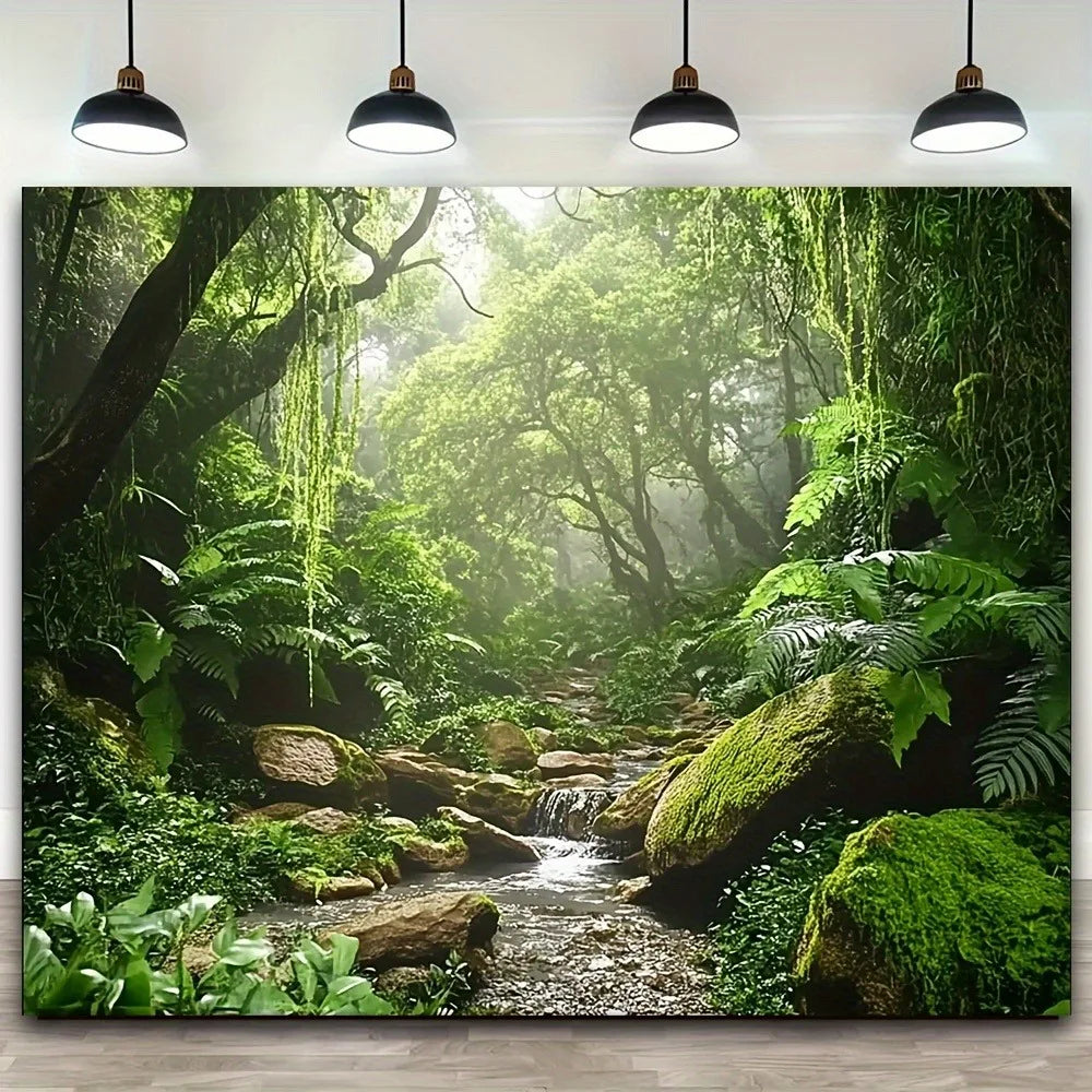 Wood Pine Frame, Interior Art Mural, Decor