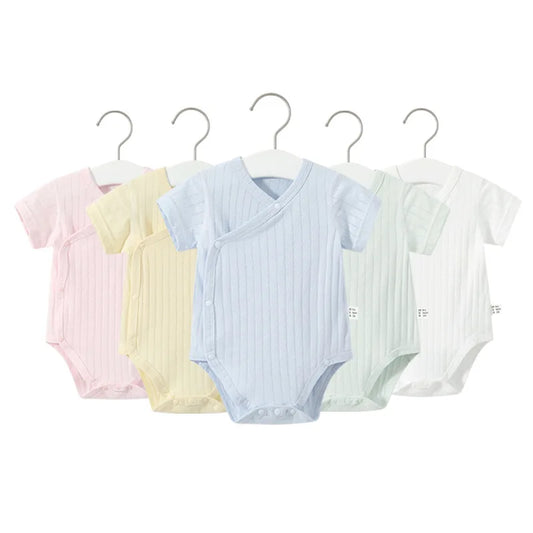 2Pcs Newborn Baby Girls Romper Pure Cotton Bodysuit