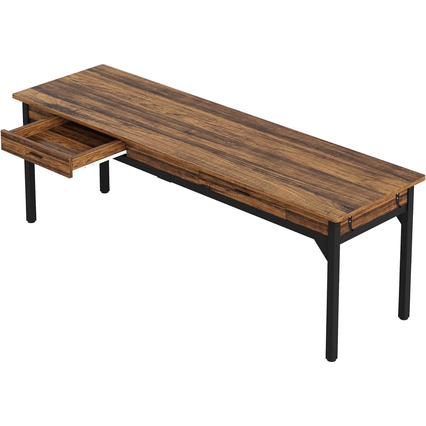 Double Long Desk with 2 Drawers, Office Table