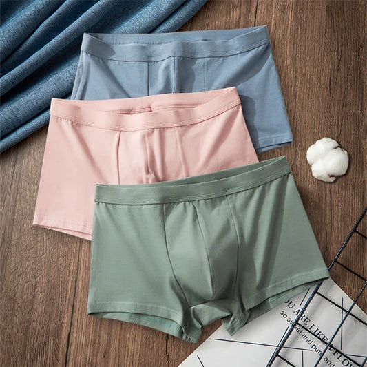3pcs Oversize Man Underwear Comfortable Loose Boxers