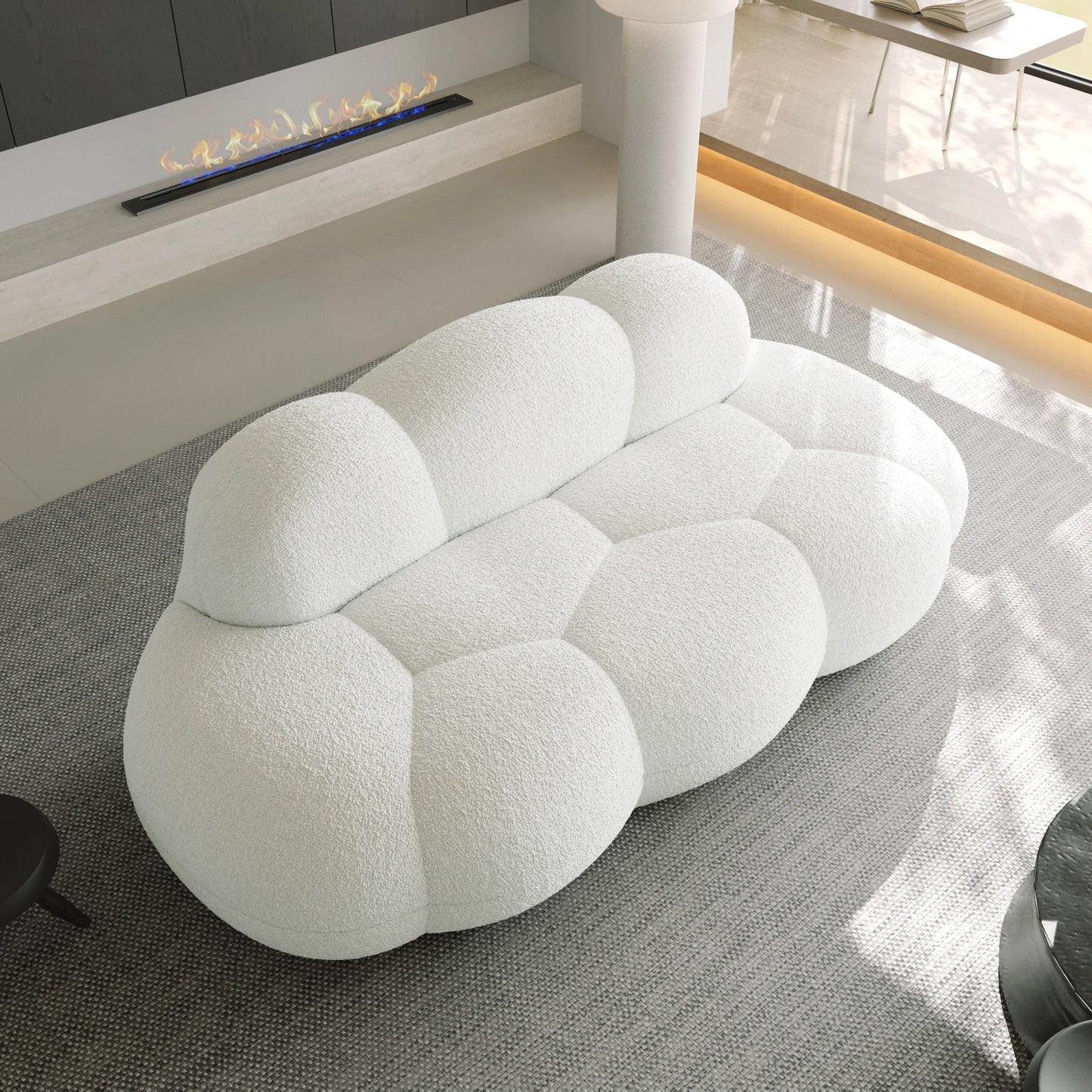 Sdorens Modern Cloud Shaped Couches Comfy Upholstered