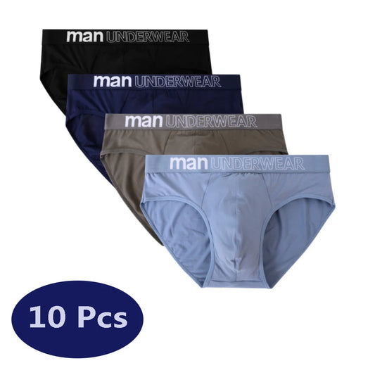 10 Pcs/Lot Men's Briefs Comfortable Sexy Shorts