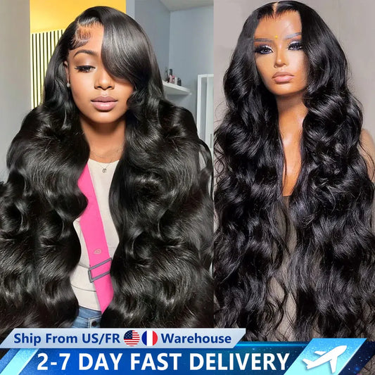 Body Wave Lace Front Wigs Human Hair Glueless