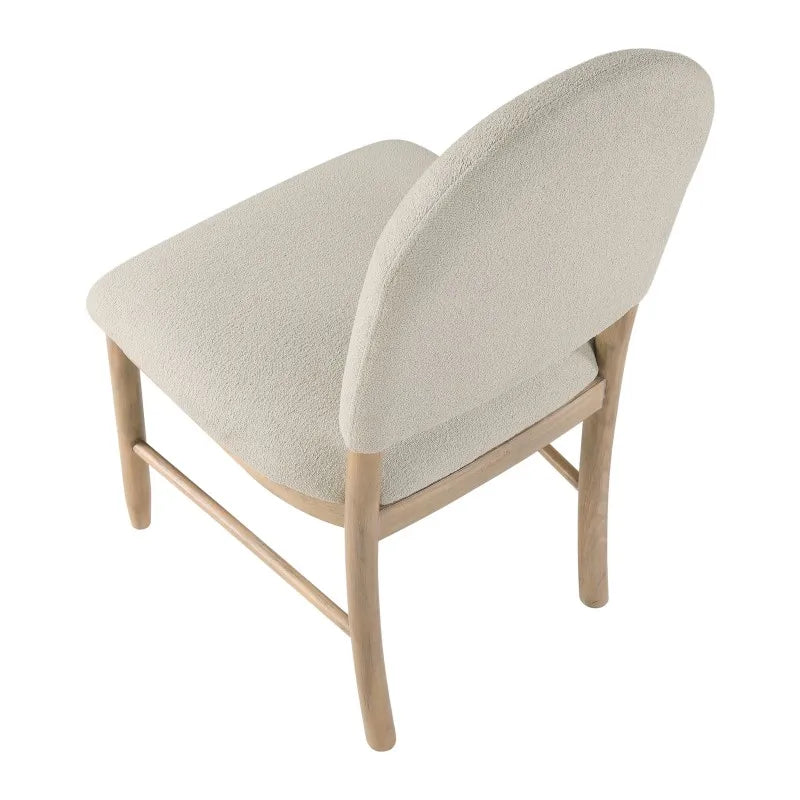 2 set, Beige Fabric Upholstered Seat Back Luxury