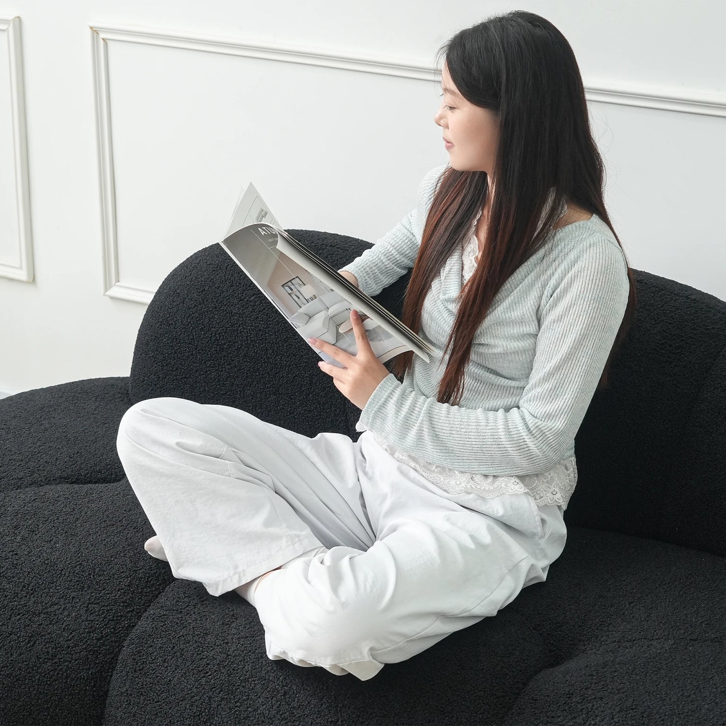 Sdorens Modern Cloud Shaped Couches Comfy Upholstered