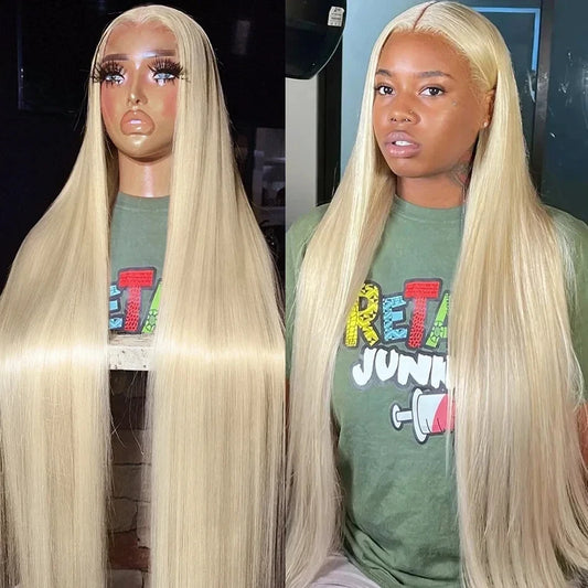 Honey Blonde Lace Frontal Human Hair Wigs