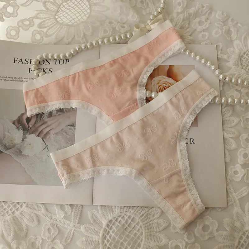 5 Pcs Young Teen Girl Low Waist Breathable Panties
