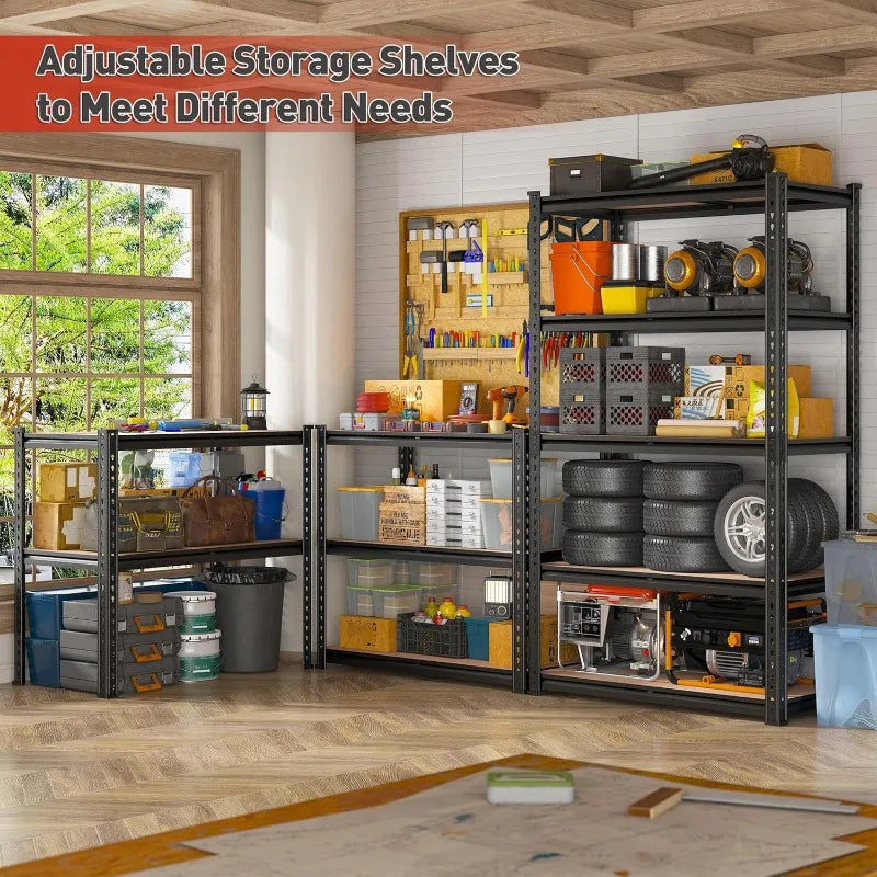 2020LBS Storage Shelves 5 Tier Heavy Duty, Adjustable