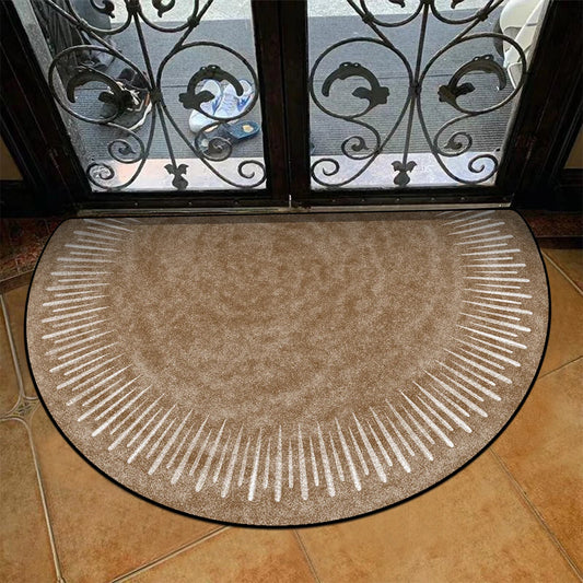 Semi-circular Carpet Outdoor Rug Modern Art
