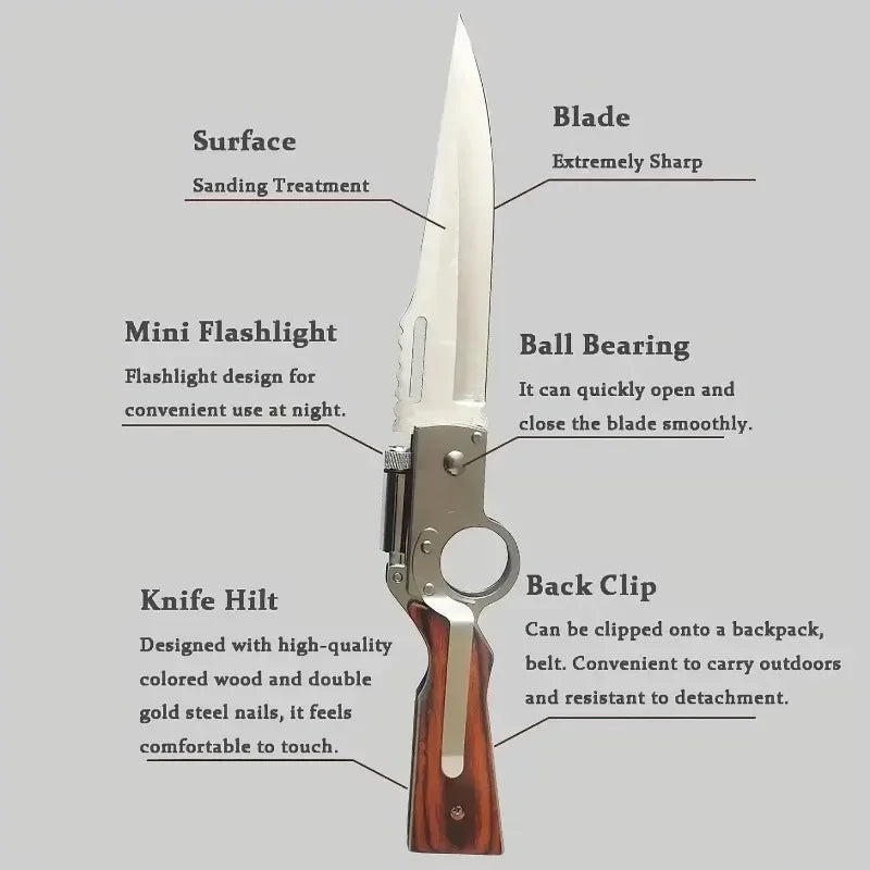 Folding Knife Tactical For Camping Hunting Survival Outdoor