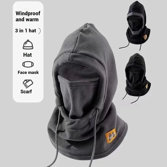 Winter Warm Hat with Mask and Neck Warmer 3-in-1