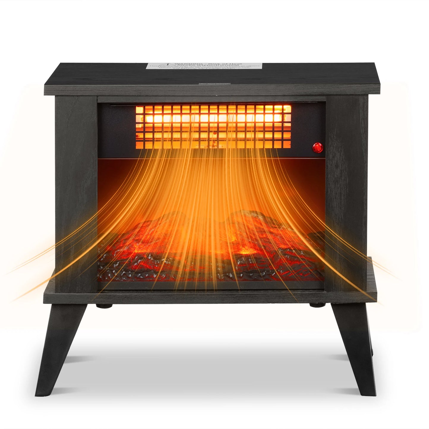 Electric Fireplace Heater, Freestanding Wooden Fireplace