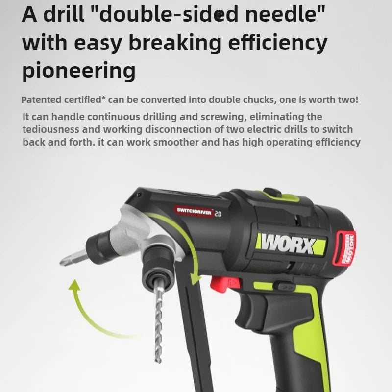 Worx 1/4 Inch Electric Impact Drill  Double Headed