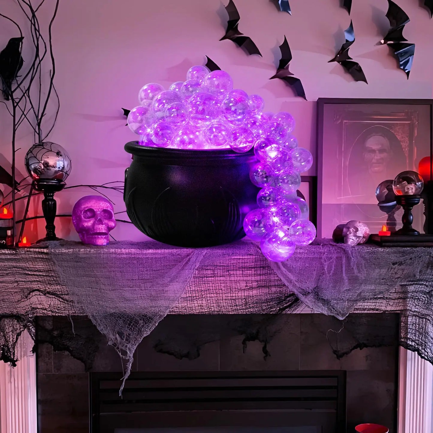 Halloween Decorations Indoor Bubbling Cauldron Set