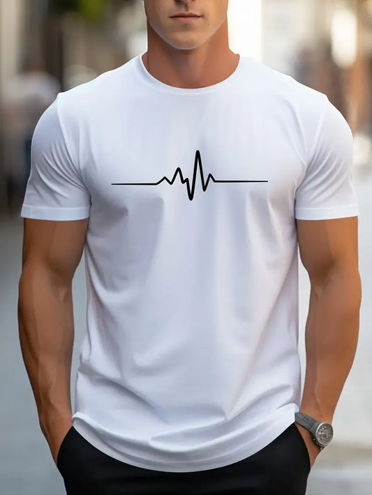 Men's Fashionable Crew Neck Short Sleeve T-shirt