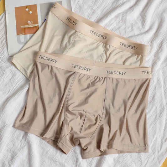 3pcs Comfortable Silk Mens Underwear Shorts XXL 3XL 4XL