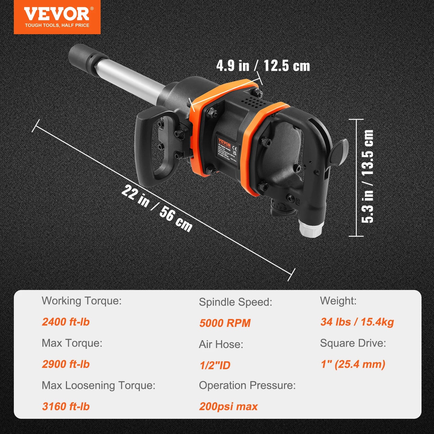 SucceBuy Impact Wrench High Reverse Torque