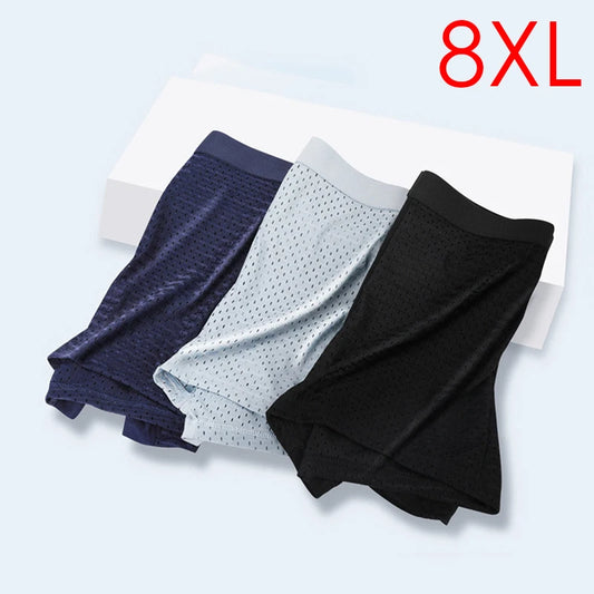 4pcs Mesh Bamboo Fiber Men's Boxerr XXXXL Large Size