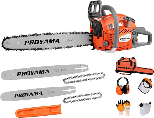 2-Cycle Gas Powered Chainsaw, 16-Inch, 20-Inch