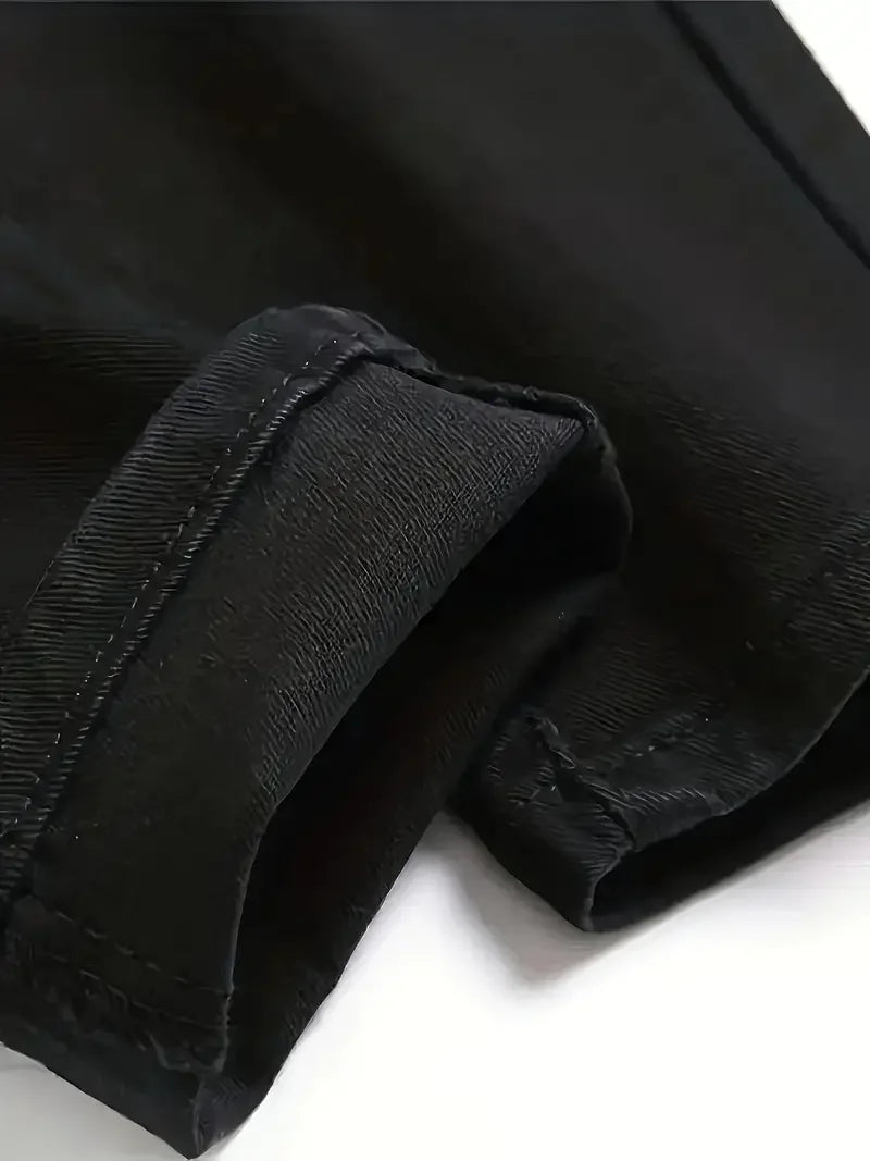 Men's Slim-Fit Ripped Jeans Comfortable & Versatile