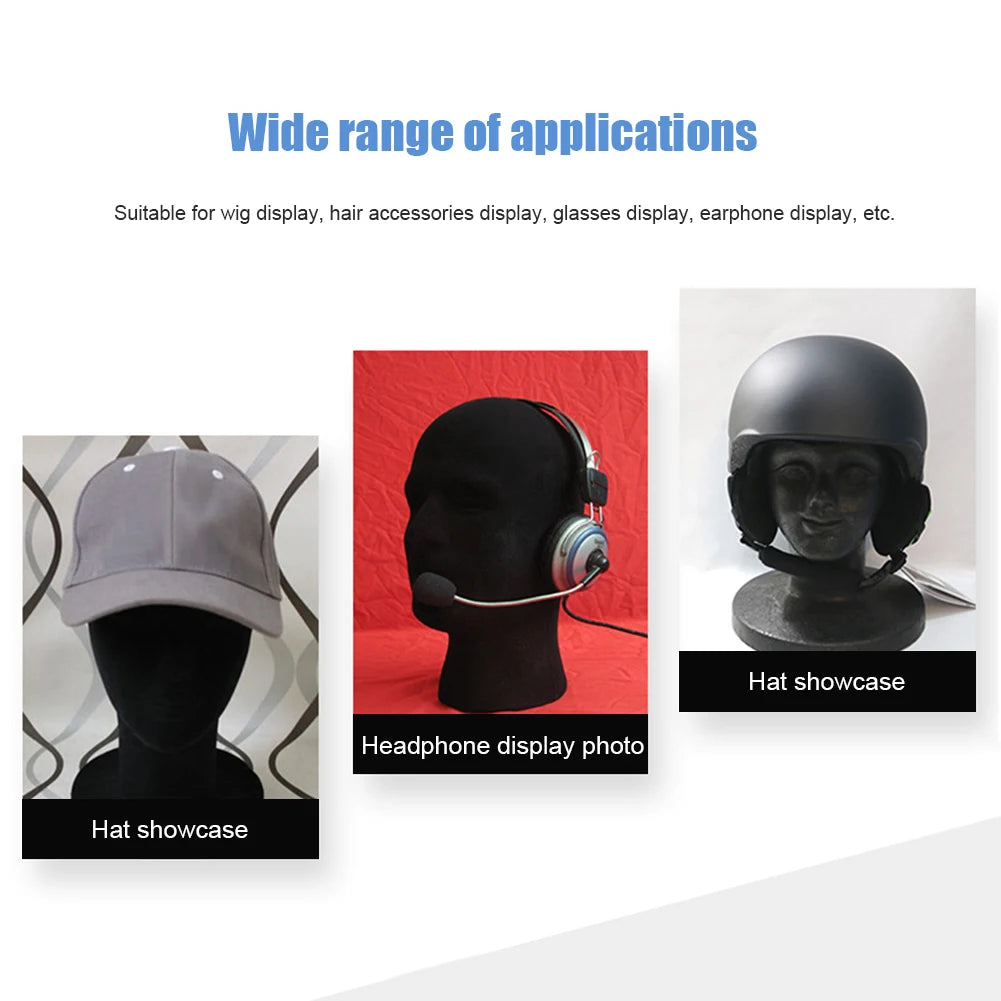 Man Mannequin Head Model Displaying Stand