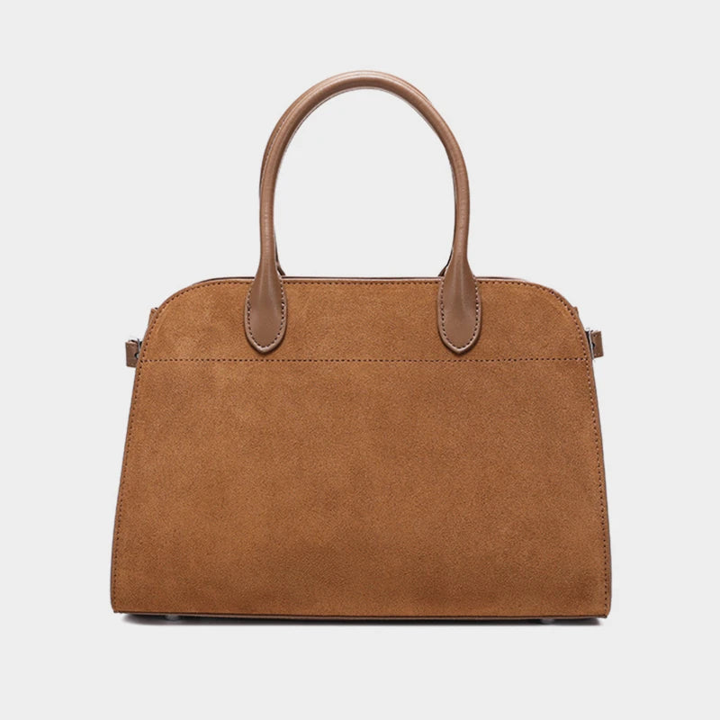 Hifashion Suede Genuine Leather Tote For Women