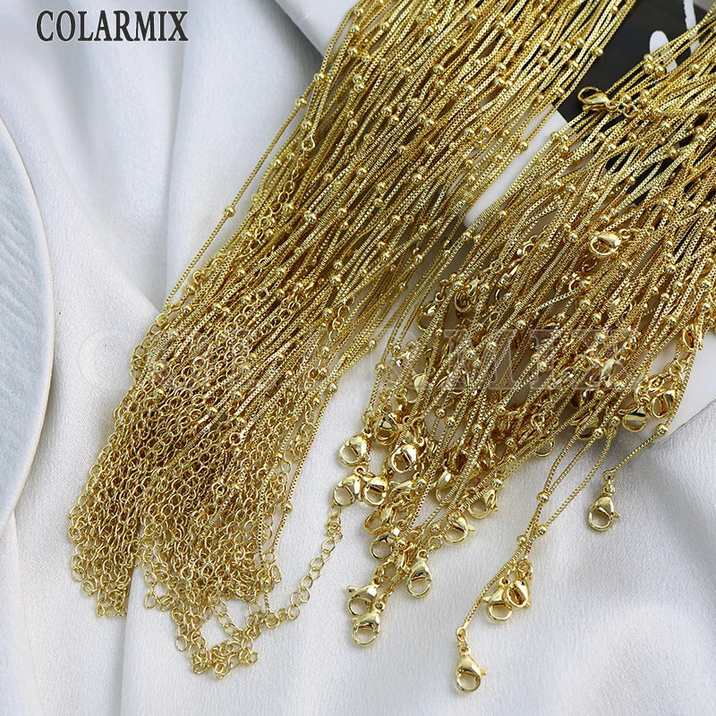 20 Pcs Wholesale Gold Plated  Jewelry chains Necklace