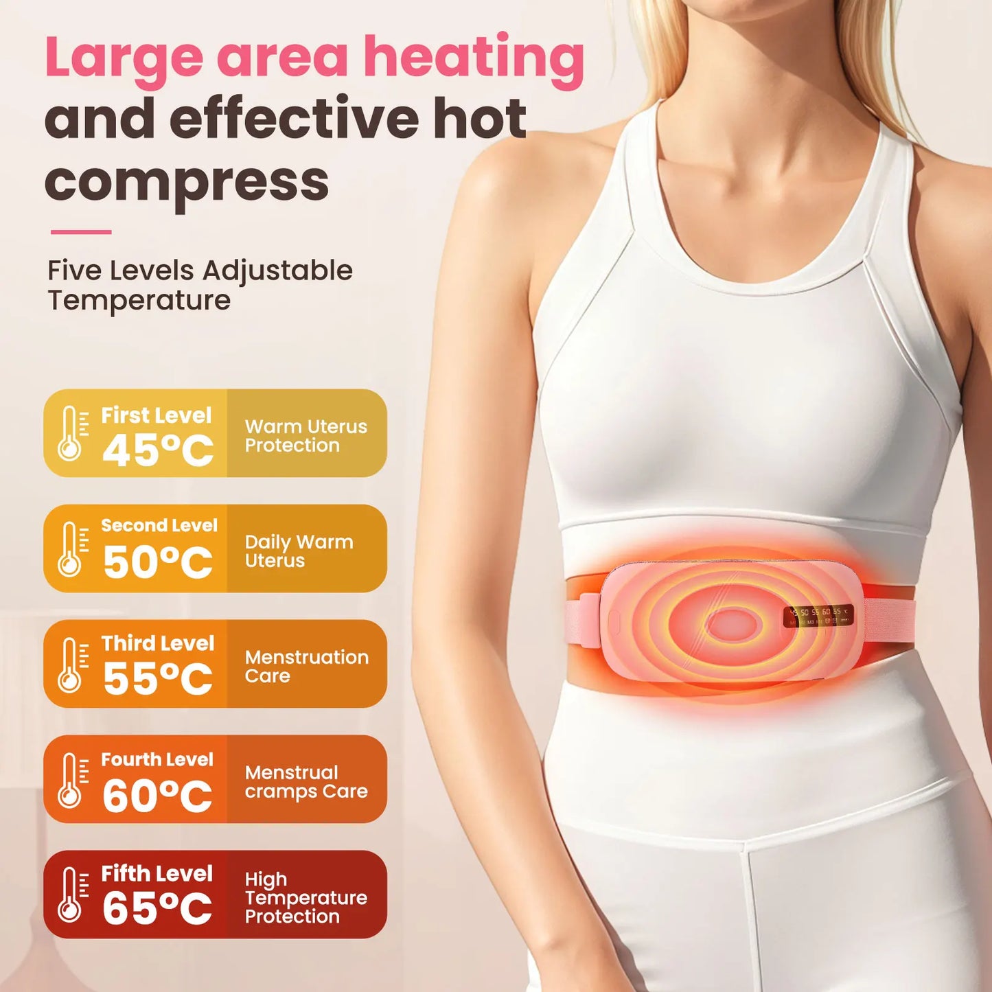 Electric Heating Vibration Waist Massage Belt