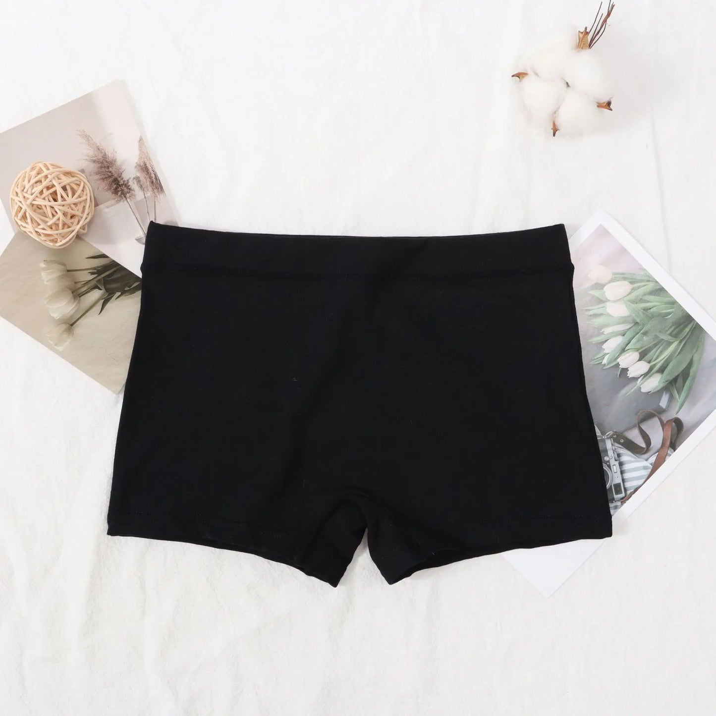 6 Pc Girls Solid Boxers Underwear New teenagers