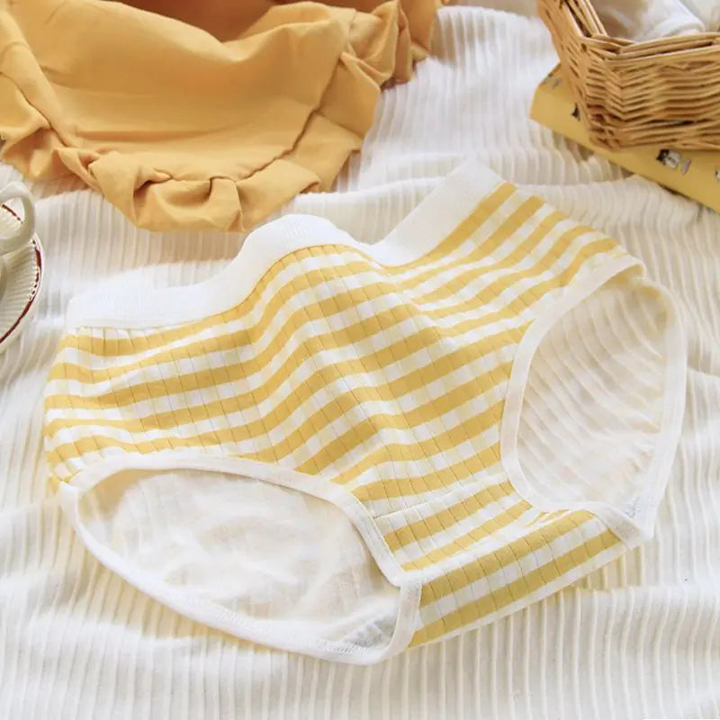 5PCS Teens Girl Cotton Antibacterial Briefs Breathable