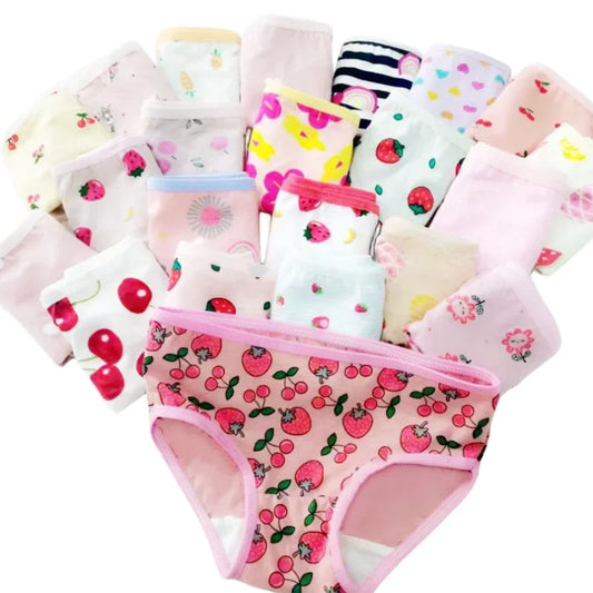 12Pc Girls Boys Cotton Panties Briefs Underwear