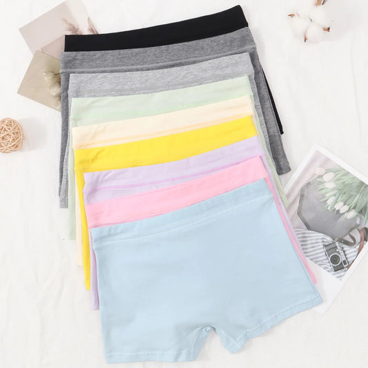 6 Pc Girls Solid Boxers Underwear New teenagers