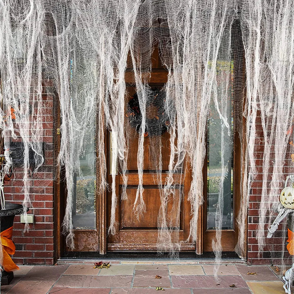 Horror Bloodstained Indoor Spooky Black Spider Web