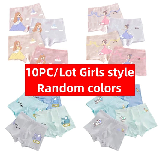 10pc Boys Girls Silk Boxer Cartoon Training Toddler Underwear