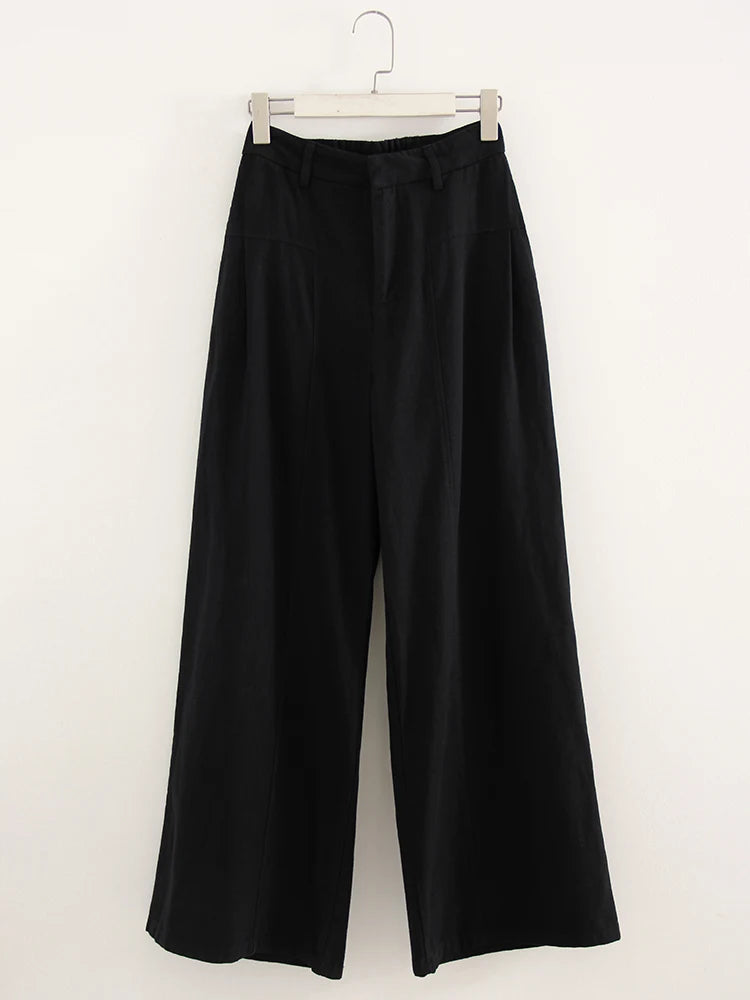 Women Wide Leg Formal Straight Leg Pants