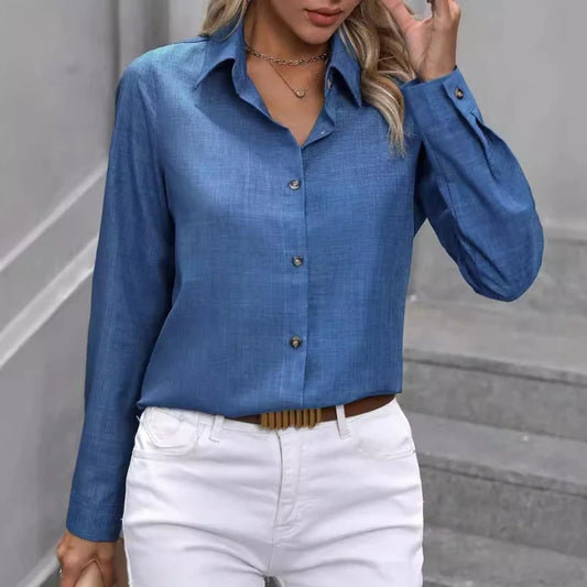 Fashion Casual Blouse Women Streetwear Long Sleeve