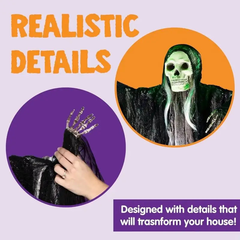 Hanging Halloween SkeletonGhosts Decorations Grim Reapers