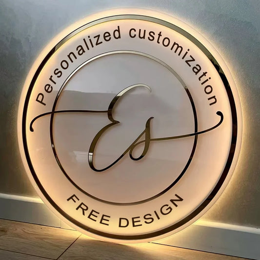 Custom Acrylic Business Logo Neon Lights Personalised