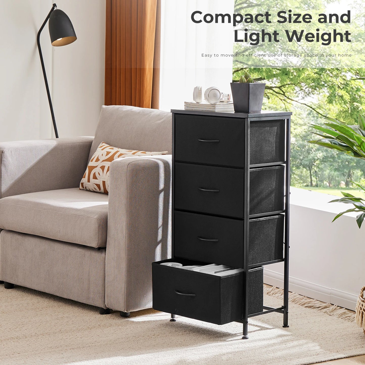 Fabric Living Room Cabinets Steel Frame