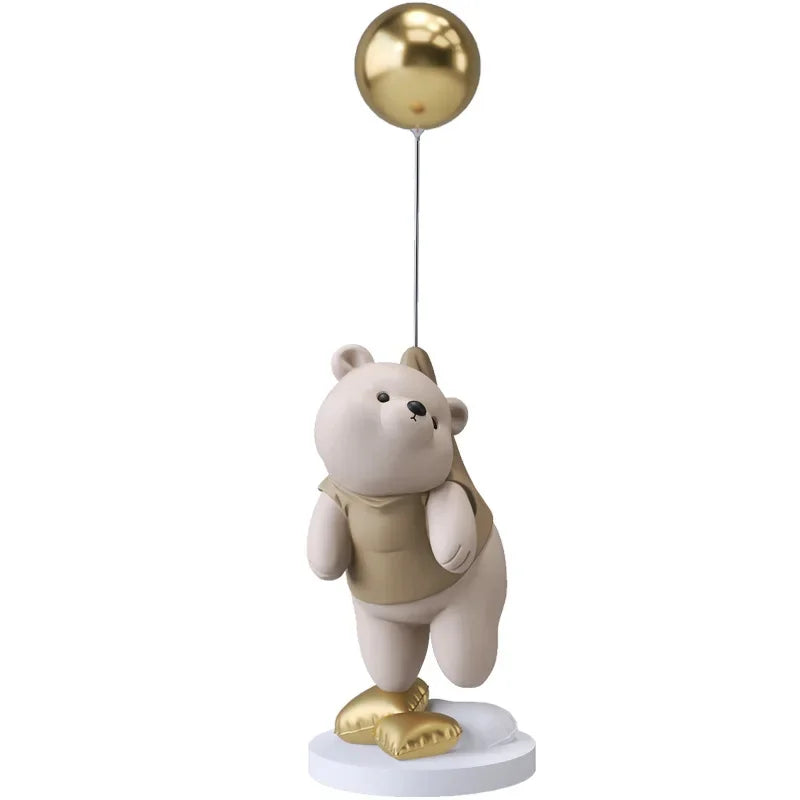 Balloon Polar Bear Resin Ornaments