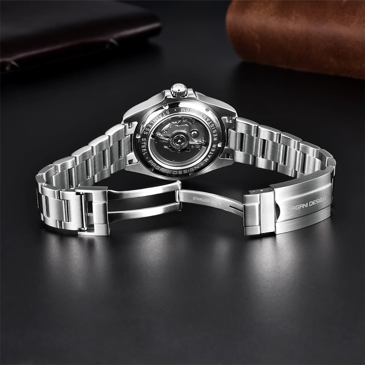 PAGANI DESIGN Men's GMT Stainless Steel Sport