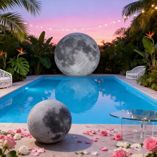 LED Giant Inflatable Moon PVC Sealed Planet