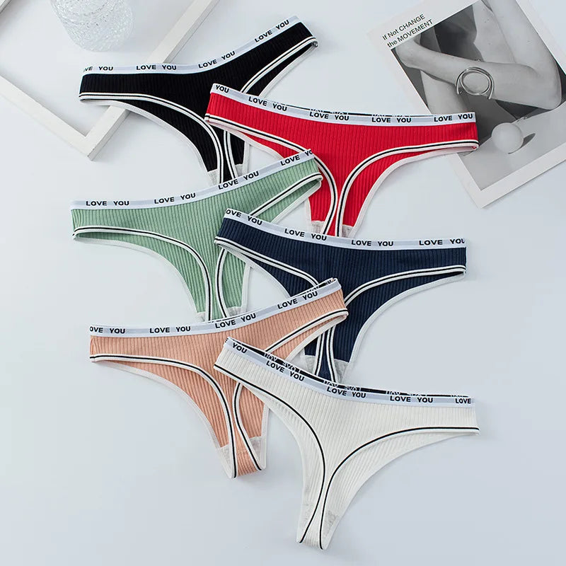6 pcs new middle waist briefs girls teen underwear
