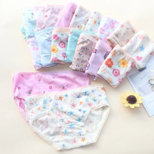 36 Pc Girls Cotton Briefs Underwear