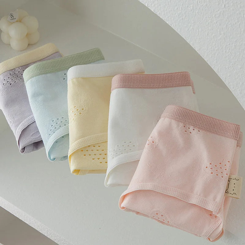 6pc Cotton Girl middle Waist BriefTeenagers
