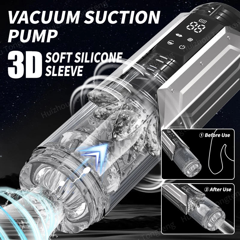 Automatic Male Masturbator Rotating Licking Thusting Modes